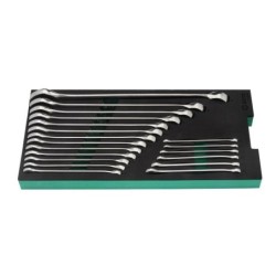 Sata 19 Tlg. Ringmaulschlüssel Set mit EVA Einlage für Werkstattwagen