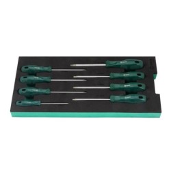 Sata 8 Tlg. Torx-Schraubendreher Set mit EVA Einlage für Werkstattwage