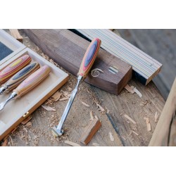 Kirschen Stechbeitelsatz W.I.N.A.C im Holzkasten, 4-tlg., mit Skateboa