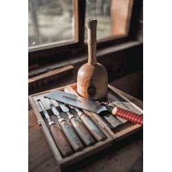 Kirschen Stechbeitelsatz W.I.N.A.C im Holzkasten, 4-tlg., mit Skateboa