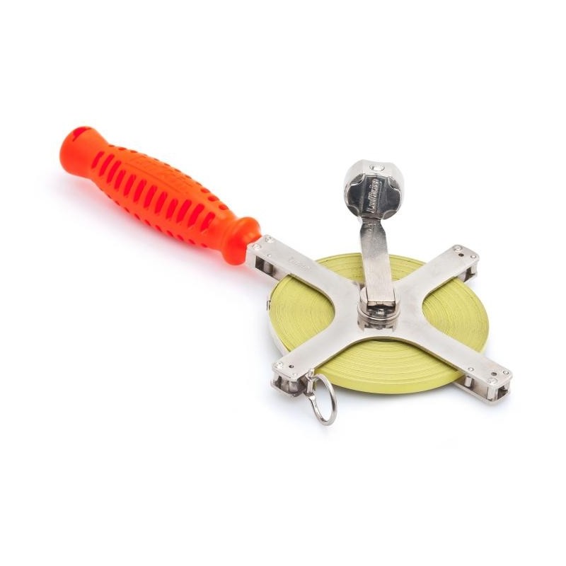 Crescent 1/4" x 30m/100' Derrick SAE/Metric Dual Sided Chrome Clad® Maßband