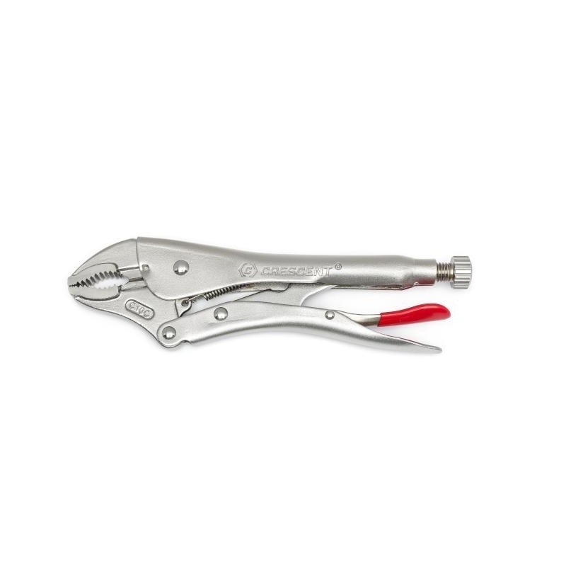 Crescent 5" Curved Jaw Gripzange with Wire Cutter