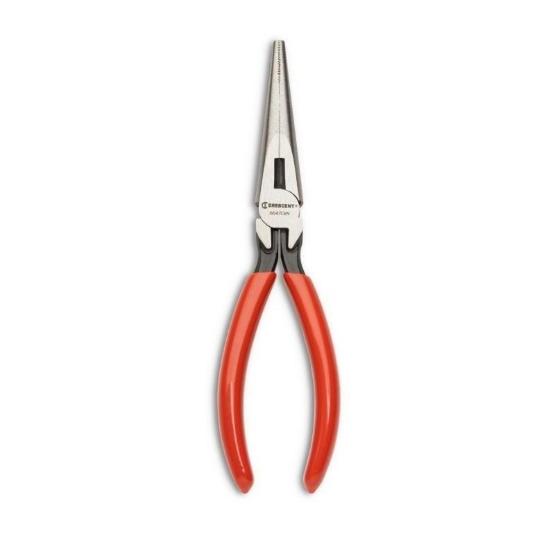 Crescent 7-1/2" Long Chain Nose Side Cutting Solid Joint Pliers, Cushion Grip
