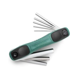 Sata 8 Tlg. Innensechskant-Stiftschlüssel Set mit Klapphalter