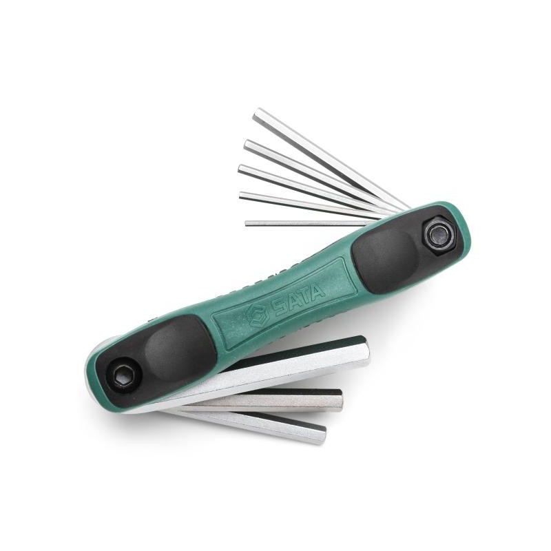 Sata 8 Tlg. Innensechskant-Stiftschlüssel Set mit Klapphalter