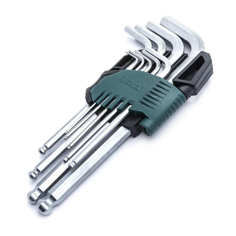 Sata 9 Tlg. Kugelkopf-Innensechskant-Winkelstiftschlüssel Set