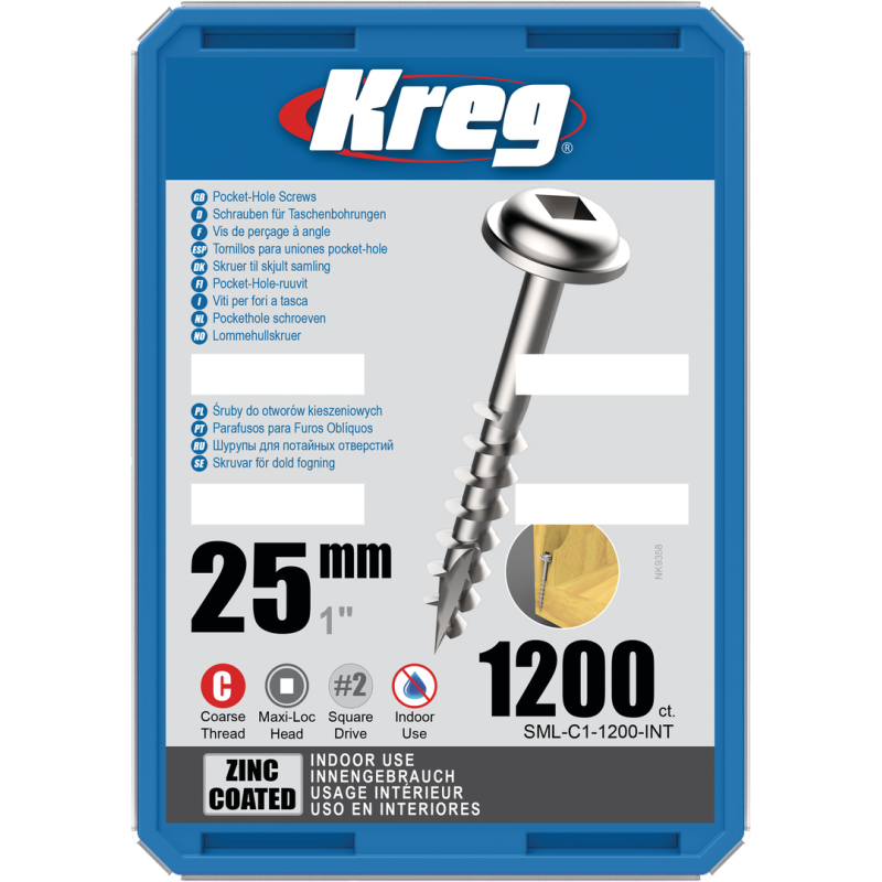 Kreg Pocket-Hole Schrauben 25 mm