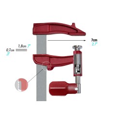 Piher SCHRAUBZWINGE PIHER MAXIPRESS M 12 cm