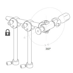 Piher TCP SCHIENE 360º DREHBAR Ø16 mm