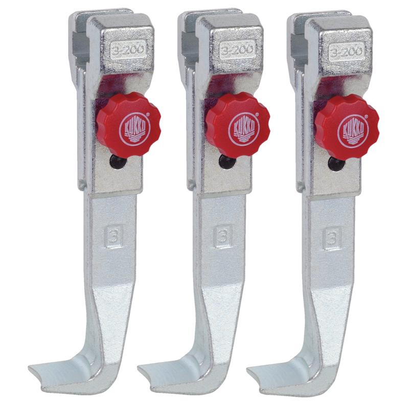 Kukko Schnellverstellbare Standard-Abzugshaken (Satz