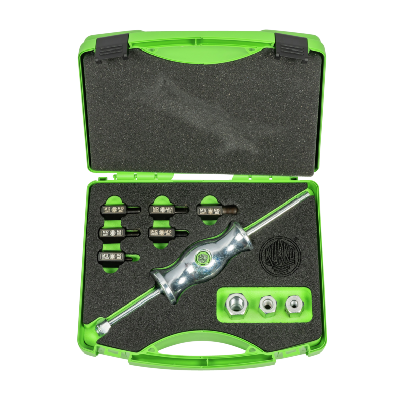 Kukko Gleithammersätze im Koffer mit Gewindeadaptern in verschiedenen Größen (M6