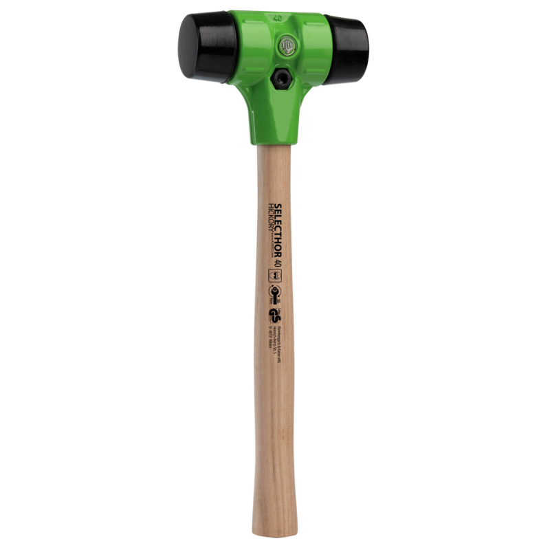 Kukko Schonhammer ?SELECTHOR? GU mit Schlageinsätzen aus Gummi Ø 40 mm (330 mm Gesamtlänge)