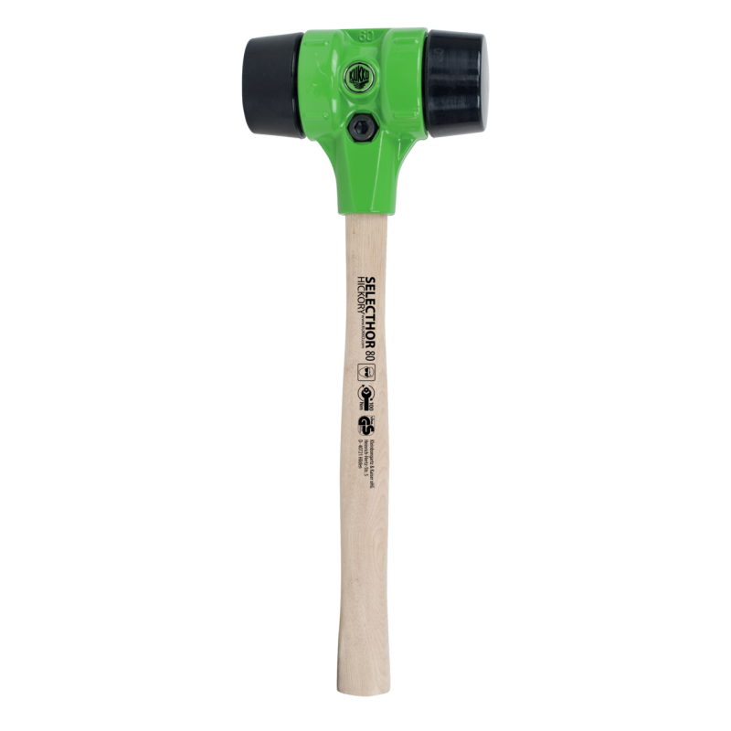 Kukko Schonhammer ?SELECTHOR? GU mit Schlageinsätzen aus Gummi Ø 80 mm (500 mm Gesamtlänge)