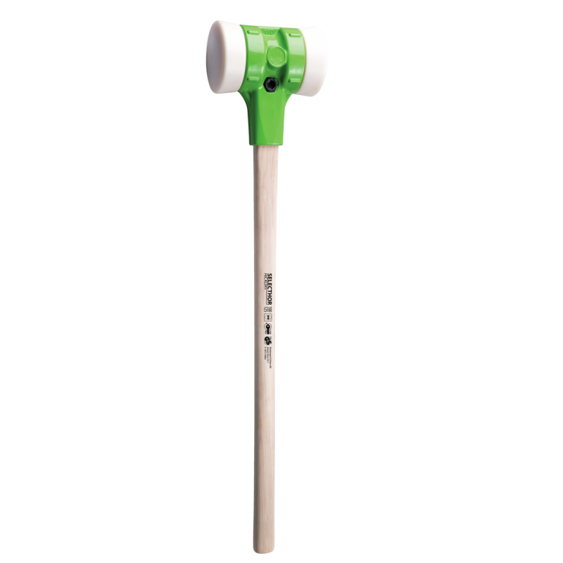 Kukko Vorschlag-Schonhammer ?SELECTHOR? NY/NY mit beidseitigen Schlageinsätzen aus Nylon Ø 125 mm (1020 mm Gesamtlänge)