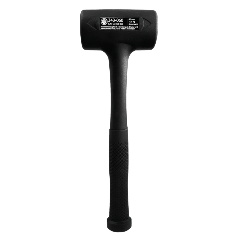 Kukko Rückschlagfreier Schonhammer aus Nitrilgummi 60 mm